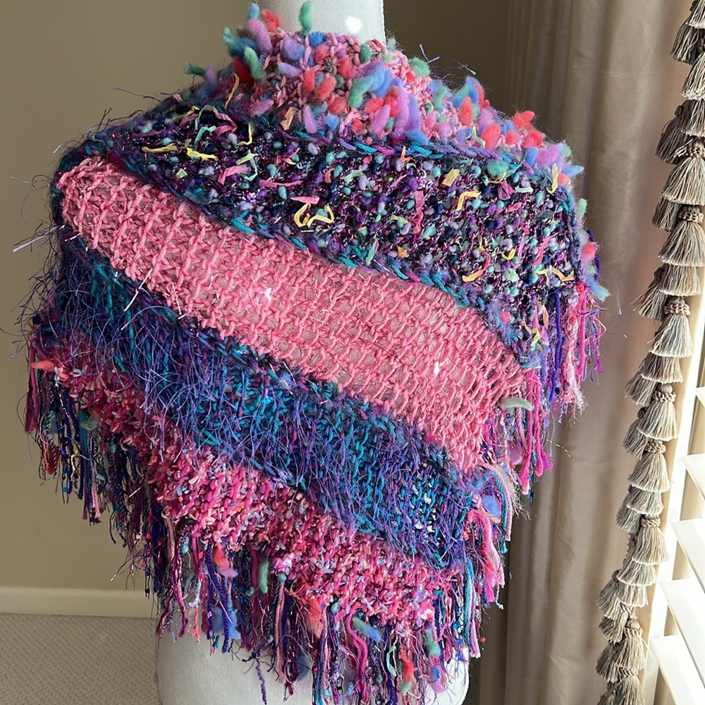 SPECTACULAR Kid (& Mommy—see closet for matching Mom poncho) Designer Made!